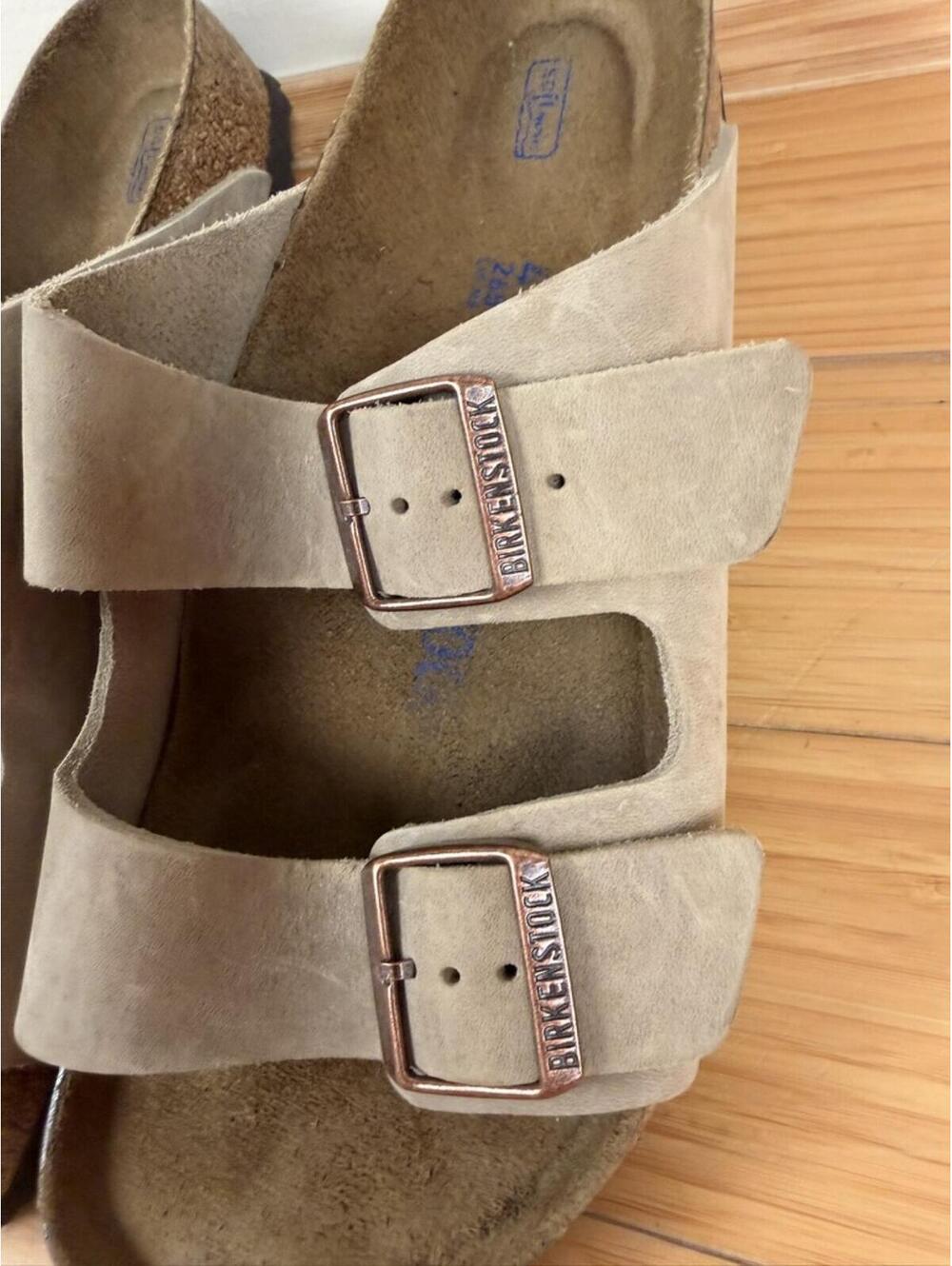 Birkenstock Arizona Soft Footbed Taupe Suede Sandals EU 41 W10 M8 Regular - Picture 6 of 7